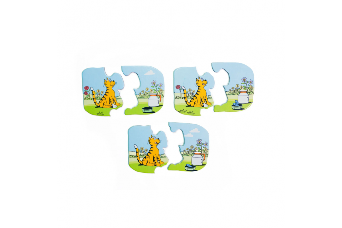 Дитячи Пазли "Котик" Така Мака 960216 6 елементів