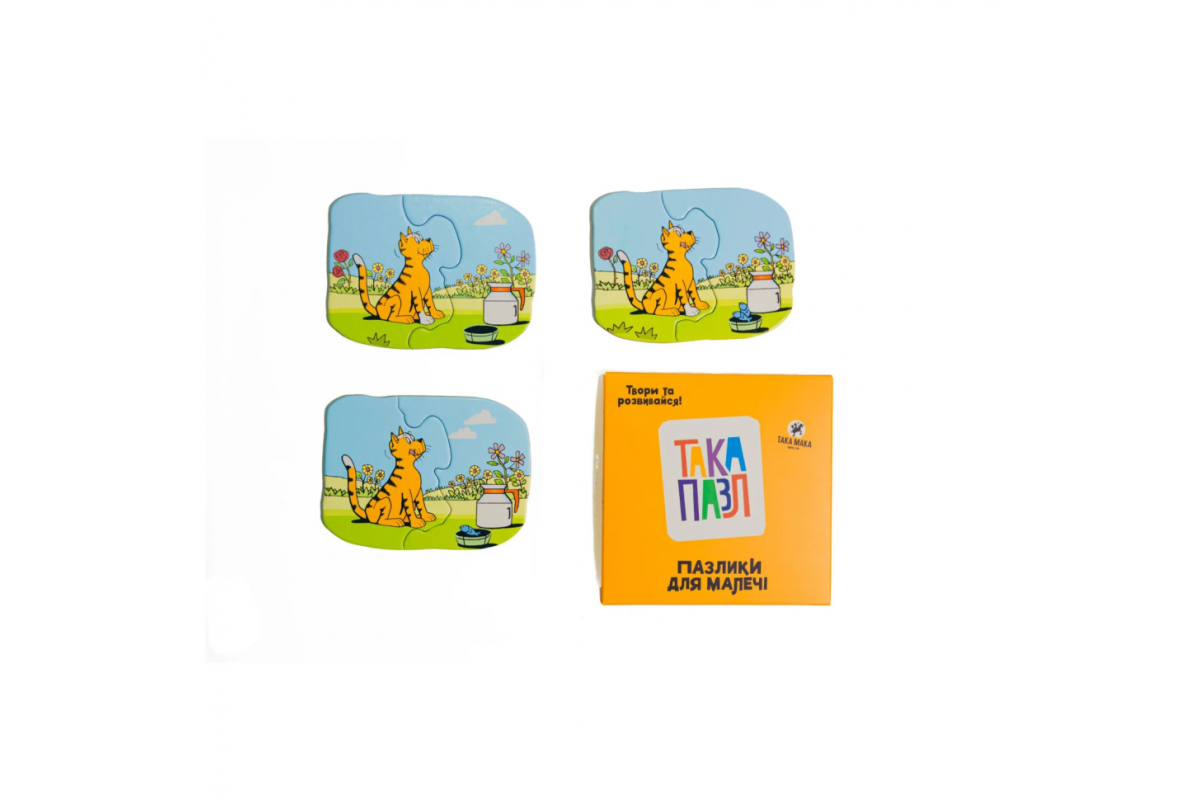 Дитячи Пазли "Котик" Така Мака 960216 6 елементів