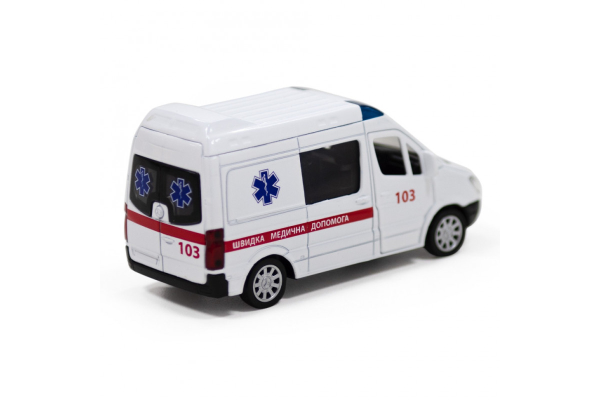 Автомодель детская Скорая помощь MERCEDES-BENZ SPRINTER TechnoDrive 250295 инерционная