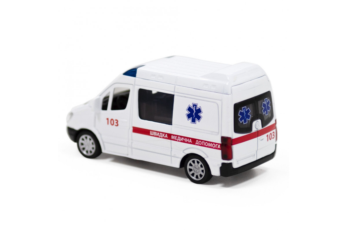 Автомодель детская Скорая помощь MERCEDES-BENZ SPRINTER TechnoDrive 250295 инерционная