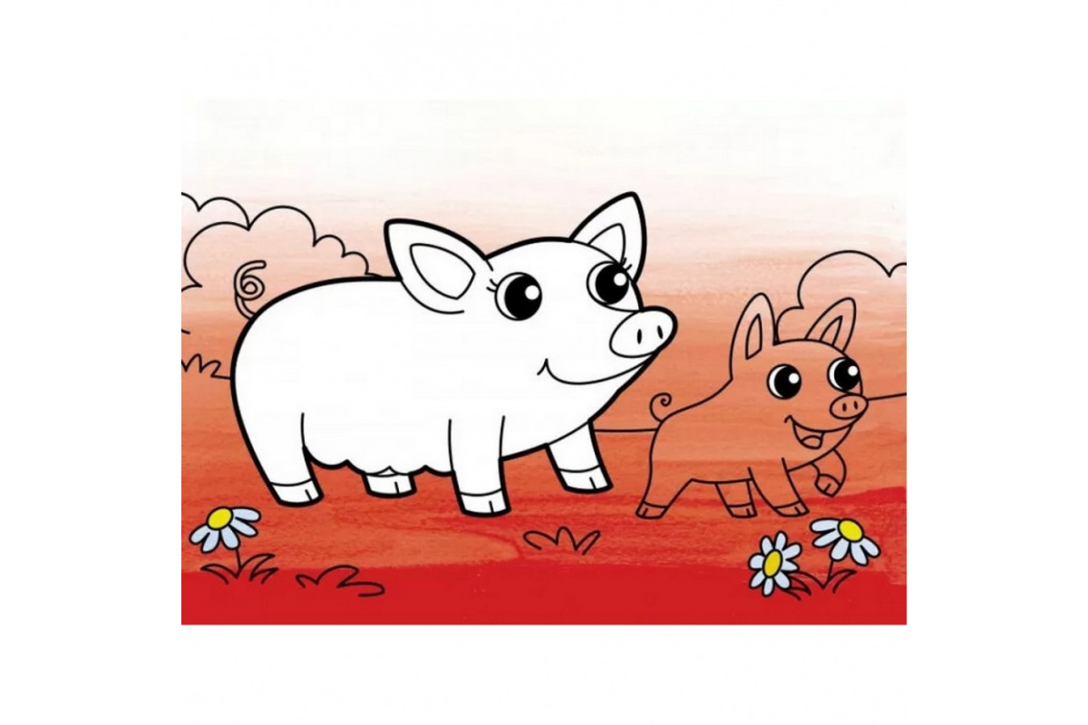 Детская книга "Рисовалка для самых маленьких: Цвета-друзья" АРТ 19202 укр