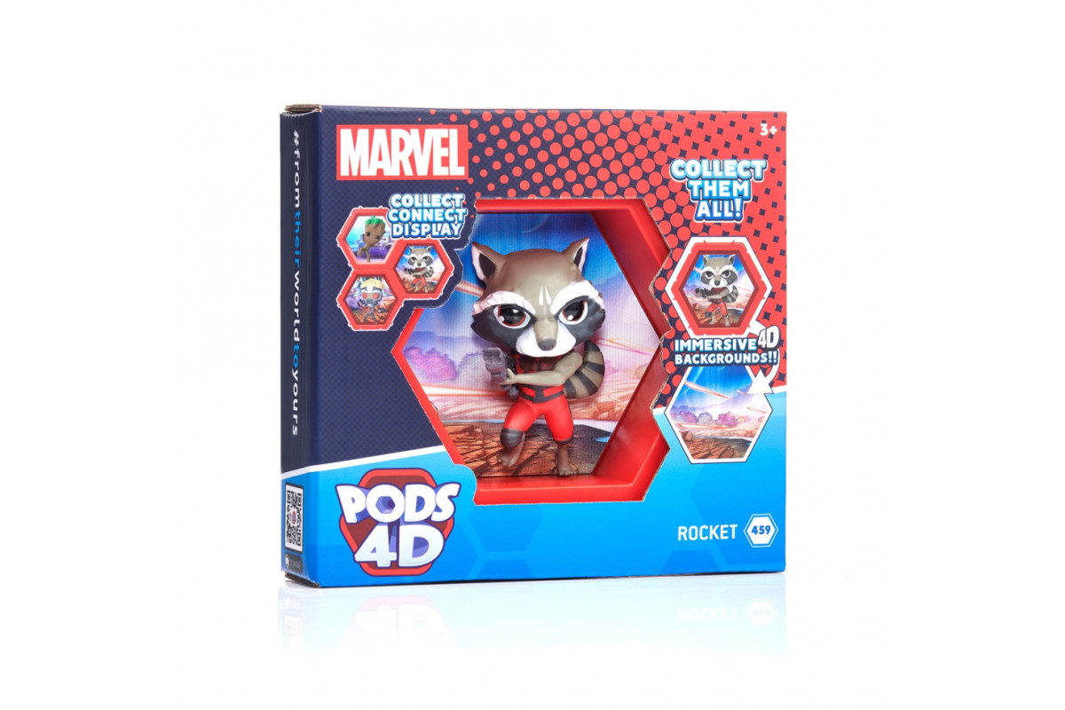 Коллекционная фигурка Ракета WOW! PODS 4D MVL-1038-12 серии "Марвел"