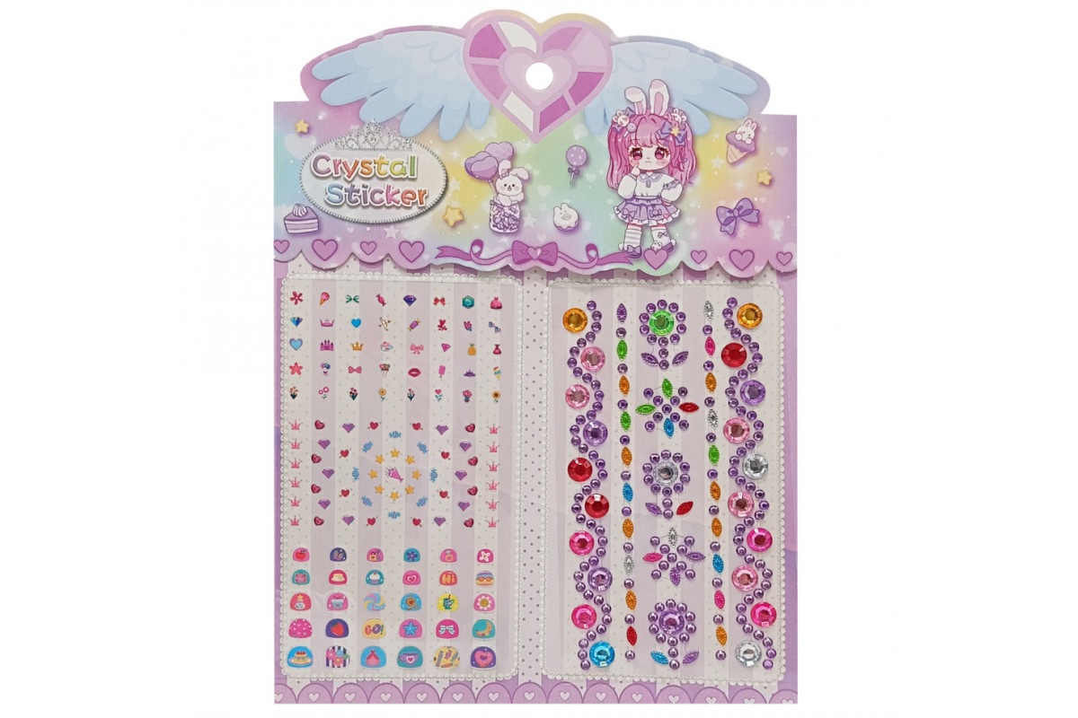 Наклейка камни XY-008-1(Violet) для авто, ноутбуков, телефонов