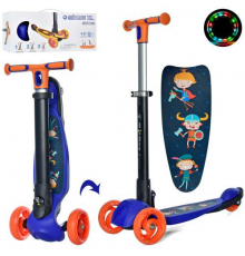 Самокат детский MAXI iTrike JR 3-060-35-BL складной
