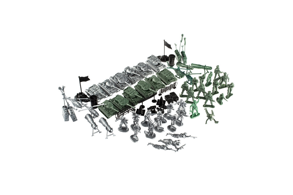 Дитячий ігровий набір солдатиків "Битва" 1-049 з танками