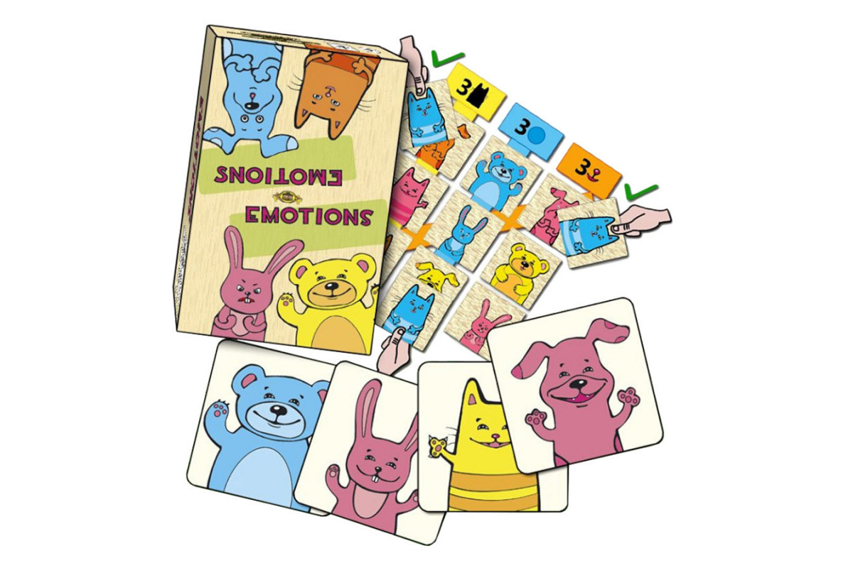 Настольная карточная игра "Emotions" Мастер MKZ0810 составь первым ряд