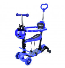 Самокат детский 3-х колесный 5 в 1 JR3-101-DBL, до 25 кг