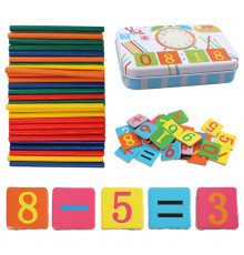 Развивающая магнитная Логическая игра 74290 цифры, математические отметки, палочки