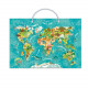 Детская магнитная карта мира животных 200267, 36 элементов