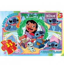 Детский пазл "Лило и Стич" SC611 постер, 35 элементов