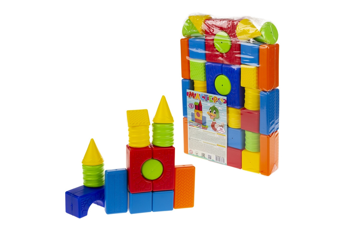 Конструктор "Мастерок" №3 1-072 36 деталей