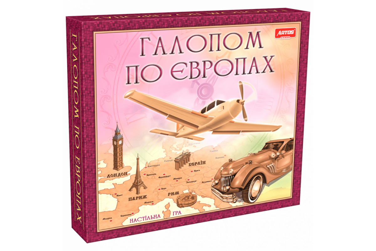 Настольная игра "Галопом по Европе" 0840 развивающая