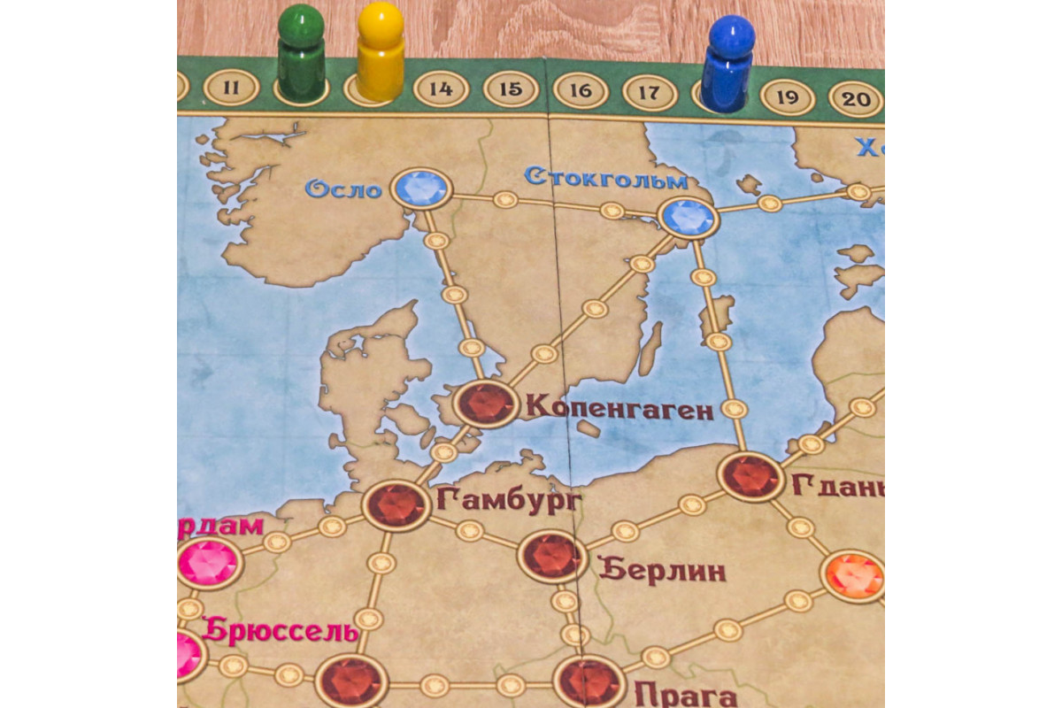 Настольная игра "Галопом по Европе" 0840 развивающая