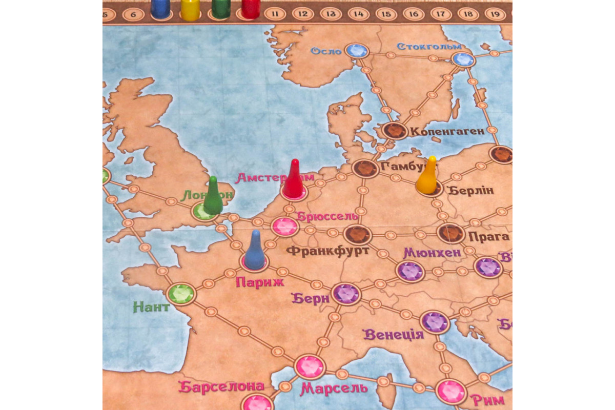 Настольная игра "Галопом по Европе" 0840 развивающая