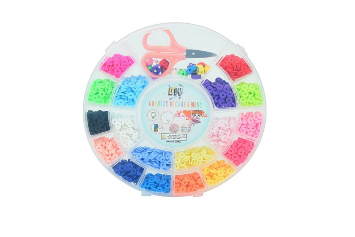 Набор бисера для изготовления креативных аксессуаров 254-55-2 нитки, бусины