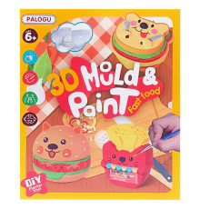 Набір для творчості Гіпсова розмальовка "Fast Food" S138-33(Fast food) гіпс, форми, фарби