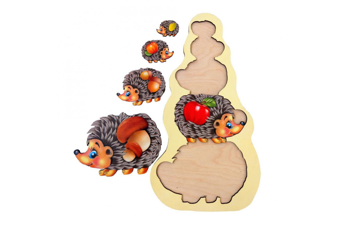 Настільна гра-сортер "Їжачки" Ubumblebees (ПСД045) PSD045 більше-менше