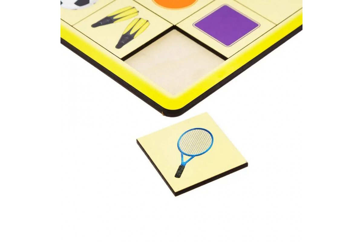 Дерев'яний пазл-вкладиш "Асоціації - 3" Ubumblebees (ПСД100) PSD100, 25 плашок