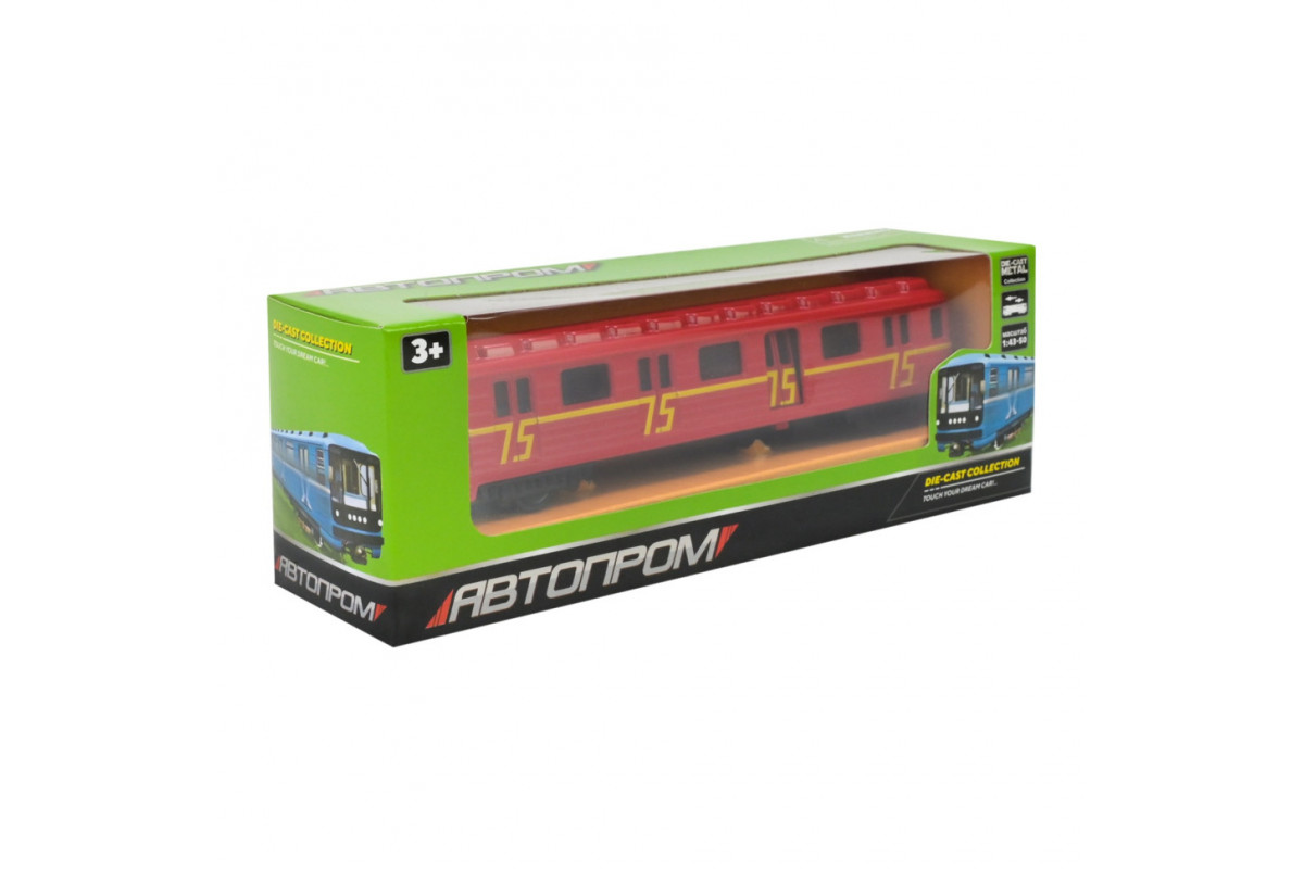 Детский игровой Вагон-метро 7875M(Red) масштаб 1:43
