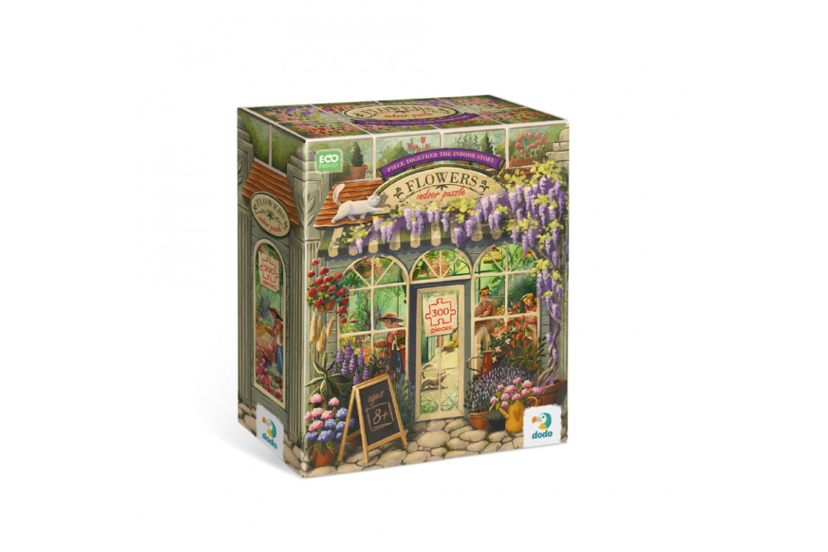 Пазл классический "Цветочный магазин" 300590, 300 элементов