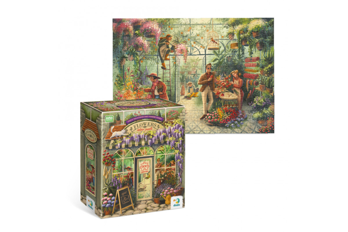 Пазл классический "Цветочный магазин" 300590, 300 элементов