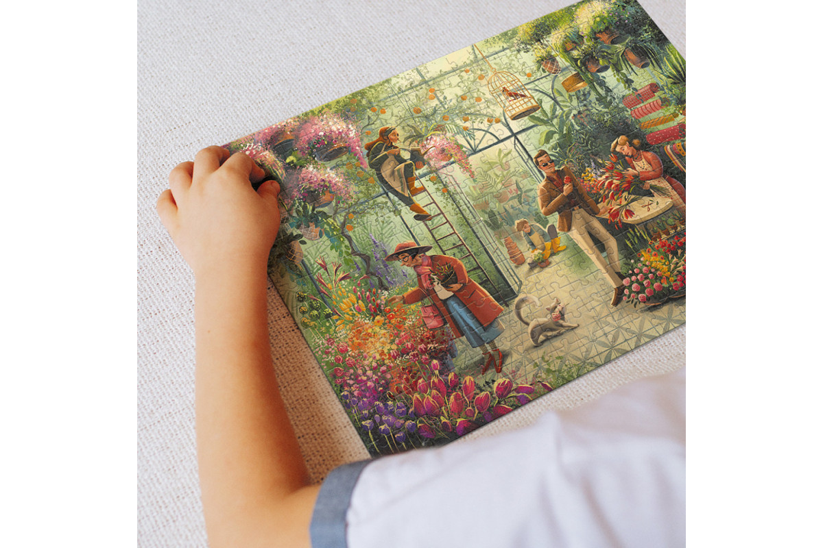 Пазл классический "Цветочный магазин" 300590, 300 элементов