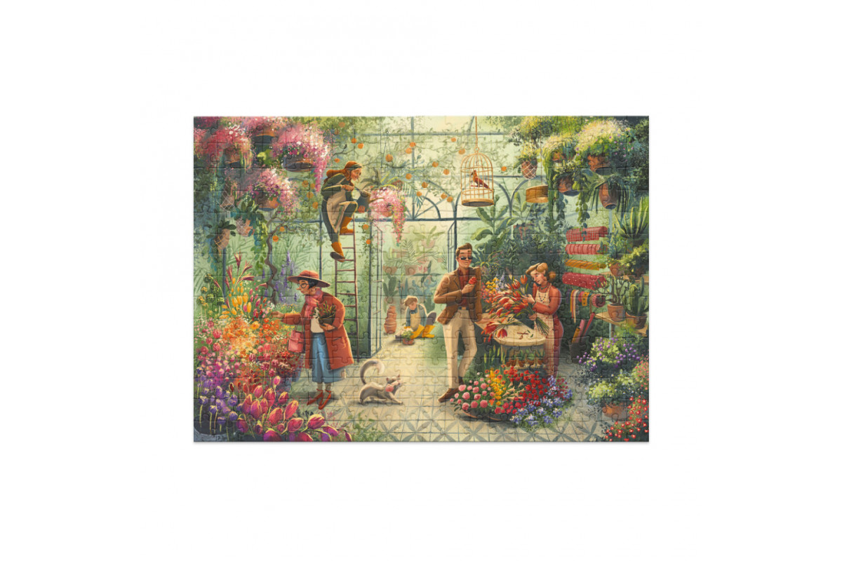Пазл классический "Цветочный магазин" 300590, 300 элементов