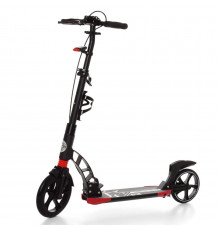 Двухколесный самокат SR 2-014 с ручным тормозом Черный