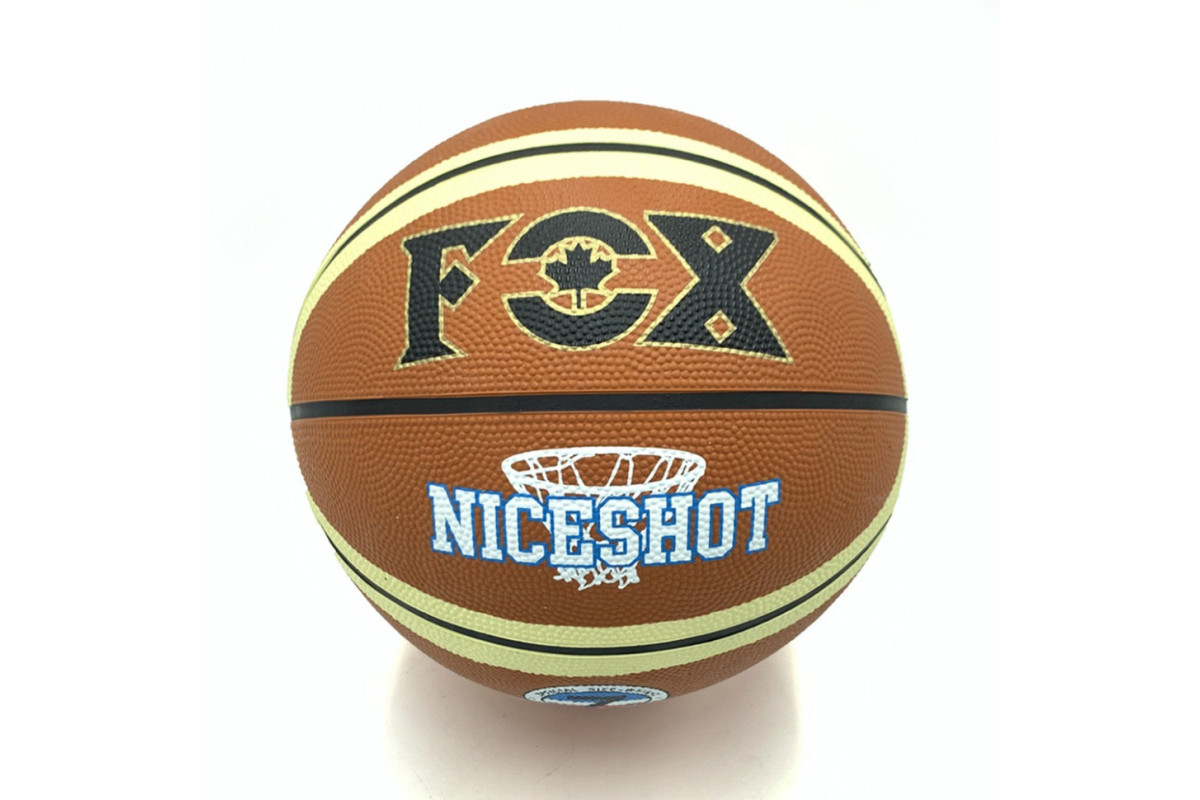 Мяч баскетбольный Fox ball №7 NE-BAS-1026 коричнево-бежевый