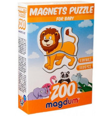 Магнитные пазлы Magdum "Зоо" ML4031-18 EN