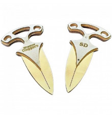 Комплект сувенирных деревянных ножей "ТЫЧКОВЫЙ GOLD" DAG-G