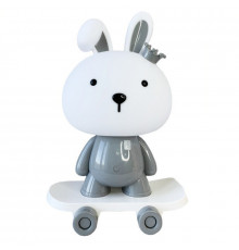 Ночник детский «Зайчик на скейте» MGZ-1407(Grey) питание от USB