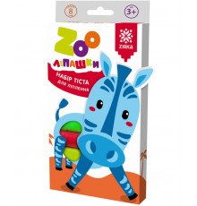 Тісто для ліплення ZOOлипашки "Зебра" ZIRKA 140212 (8 різнокольорових стиків по 35 г)