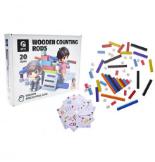 Деревянная развивающая игра "Палочки для счета" QB700-003, 56 штук