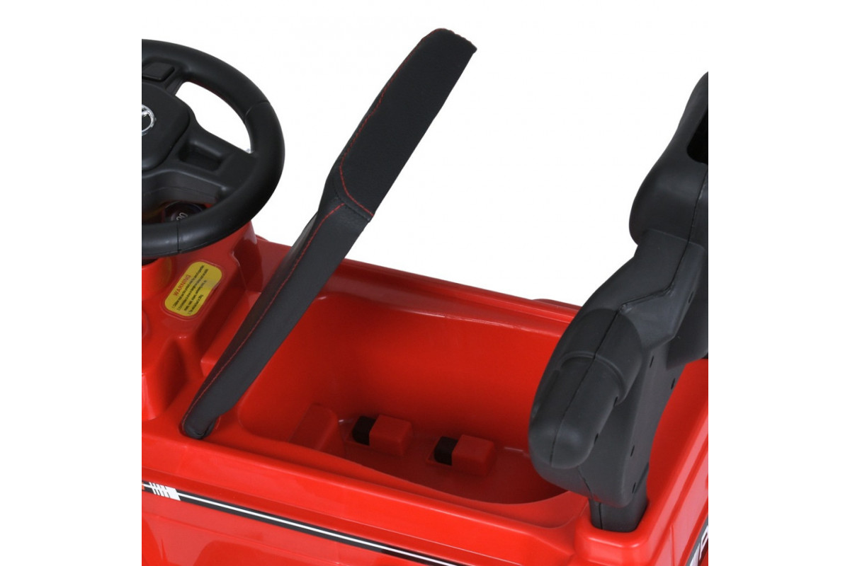 Детская каталка-толокар M 5043L-3 красный, c родительской ручкой