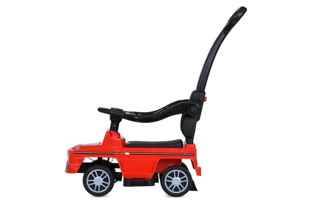 Детская каталка-толокар M 5043L-3 красный, c родительской ручкой