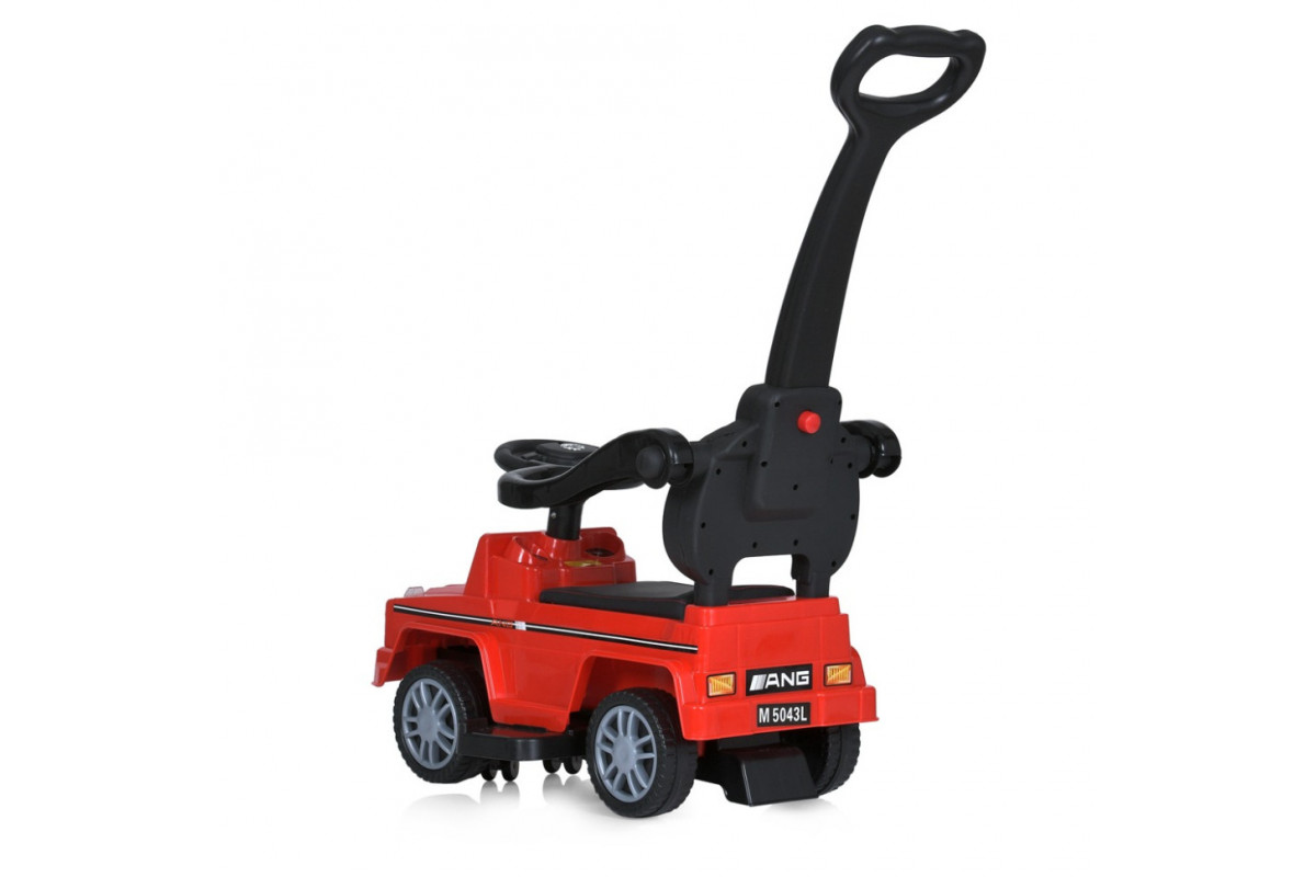 Детская каталка-толокар M 5043L-3 красный, c родительской ручкой