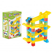 Детский конструктор "Закрученные гонки" 9581TXK с машинками
