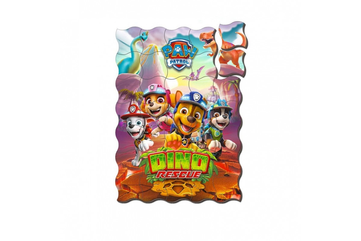Детские магнитные пазлы "Щенячий патруль Диноприключение" ML4034-35, 35 магнитных элементов