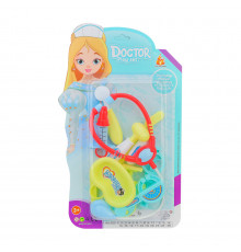 Игрушечный набор юного врача 2021-10-11, стетоскоп, аксессуары Бирюзовый