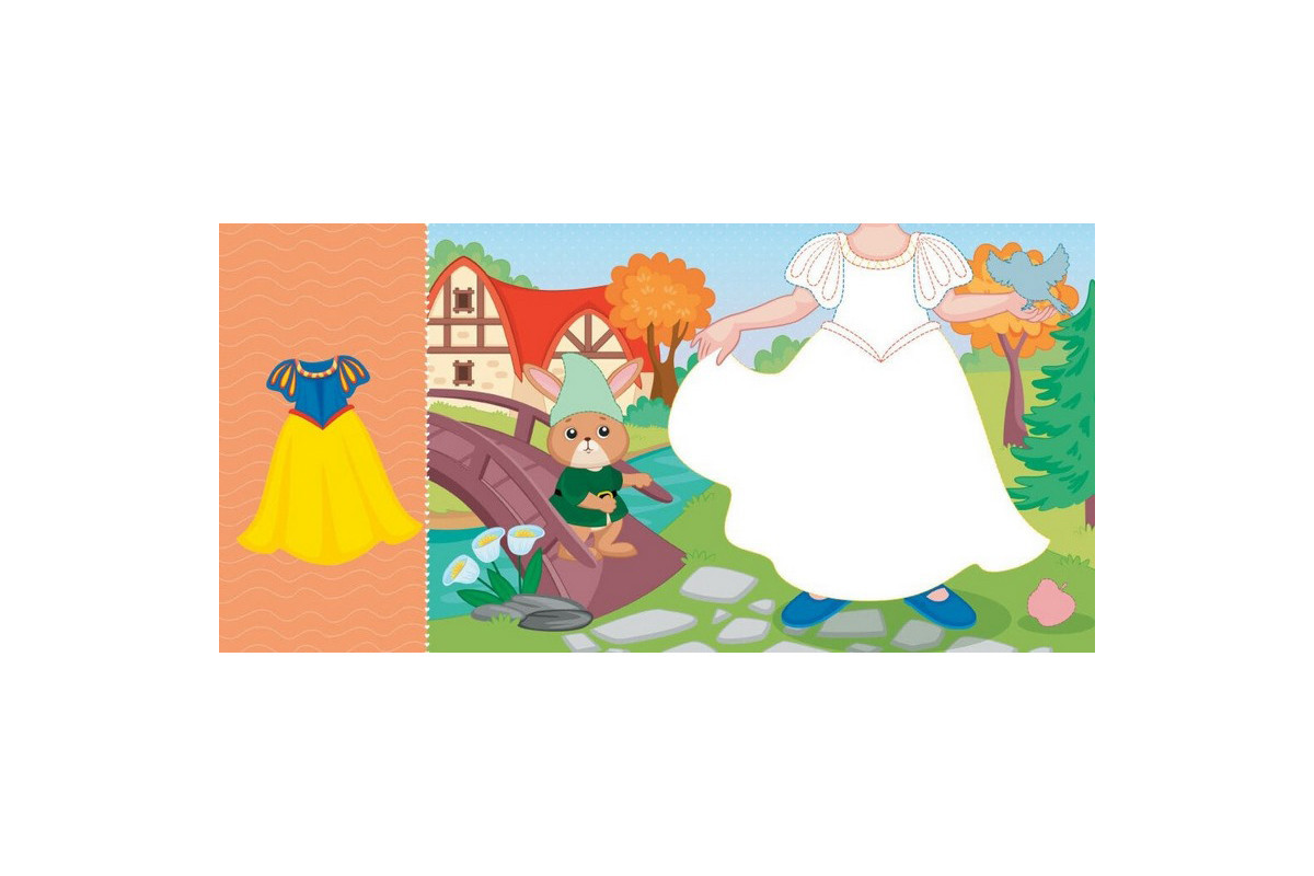 Детская книга с наклейками Одень куклу "Крошка София на маскараде" 615009