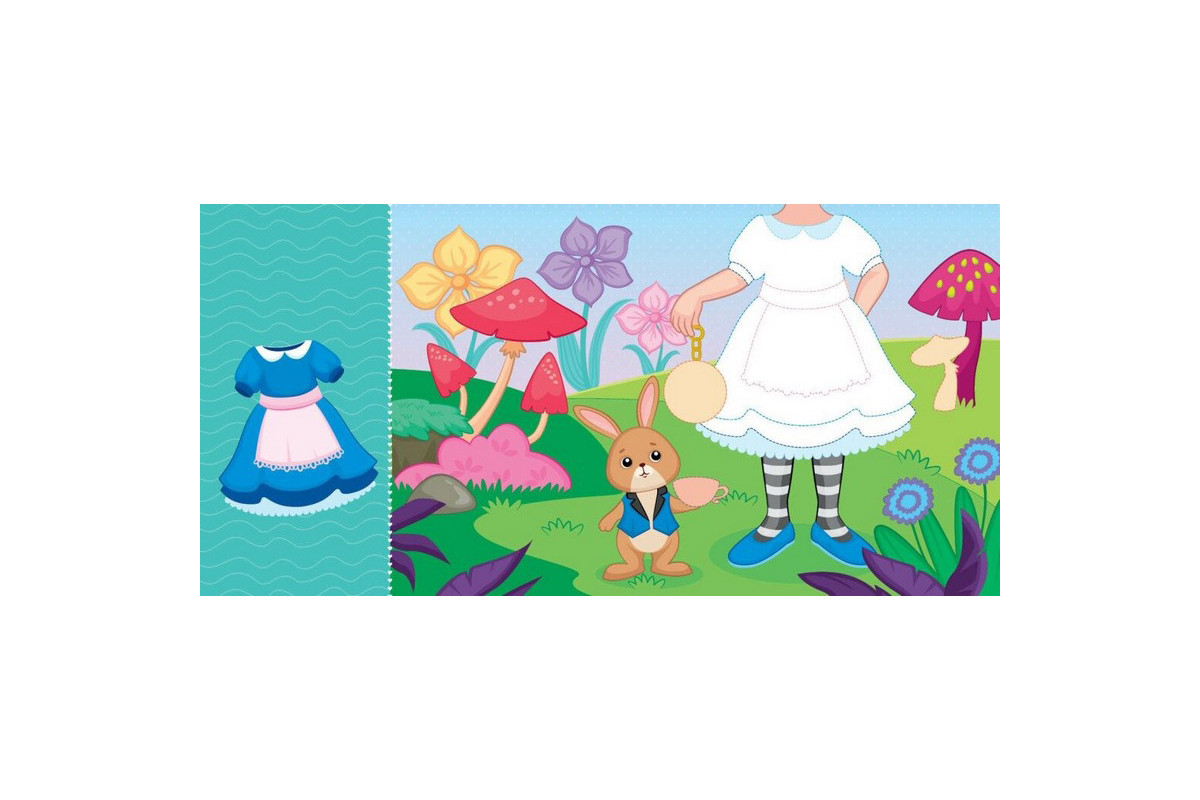 Детская книга с наклейками Одень куклу "Крошка София на маскараде" 615009