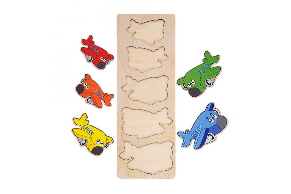 Настільна гра-сортер "Літакики" Ubumblebees (ПСД065) PSD065 більше-менше