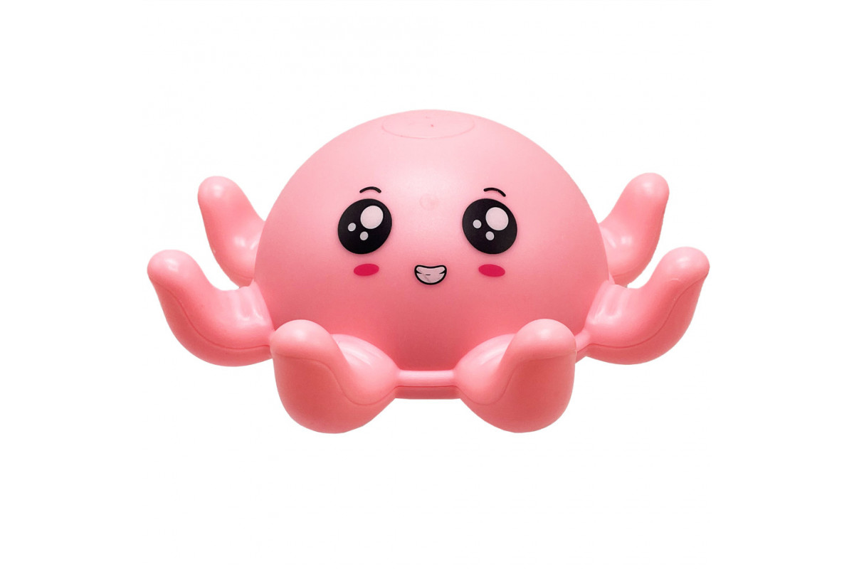 Детская игрушка для игры в ванне "Осьминог-Фонтан" 2020(Pink) розовый