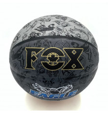 М'яч баскетбольний Fox ball №7 NE-BAS-1027, чорно-сірий