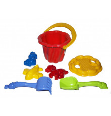 Песочный набор "Ромашка" №1 1098 Красный