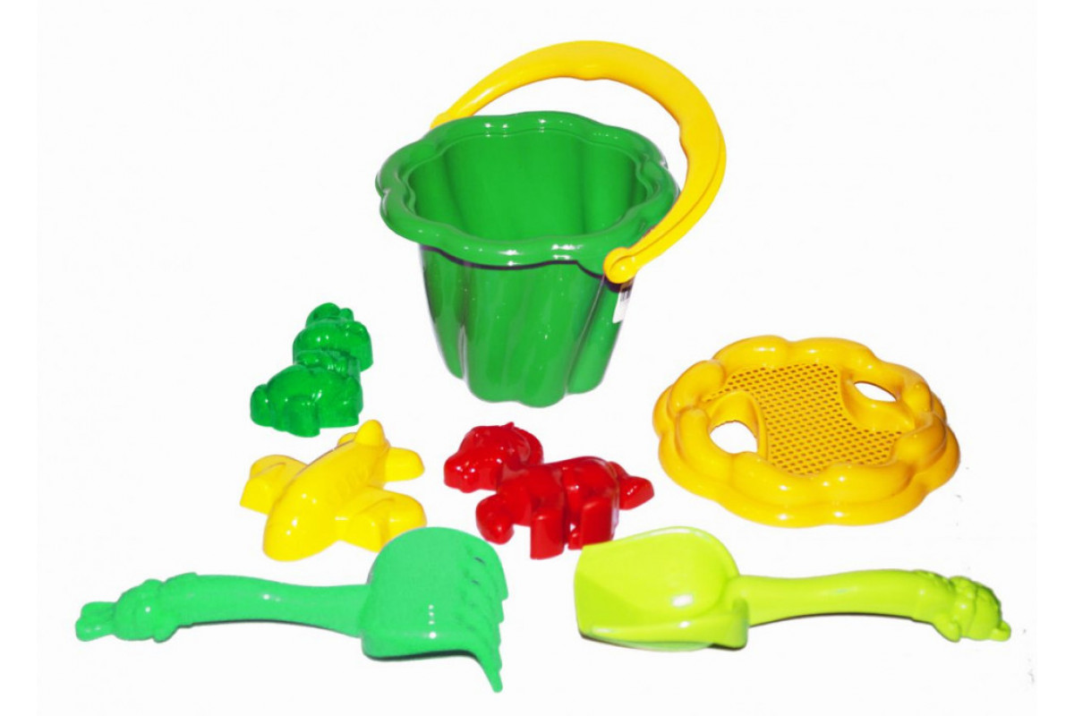 Песочный набор "Ромашка" №1 1098 Зеленый