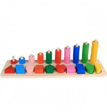 Развивающая игрушка Геометрика MD1268 деревянная Фигуры