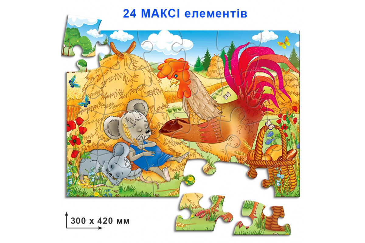 Детские пазлы "Колосок" 82081 на 24 элемента