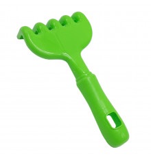 Детские игрушечные грабельки "Г-5" 1-107, размер 18,5 см Зеленый